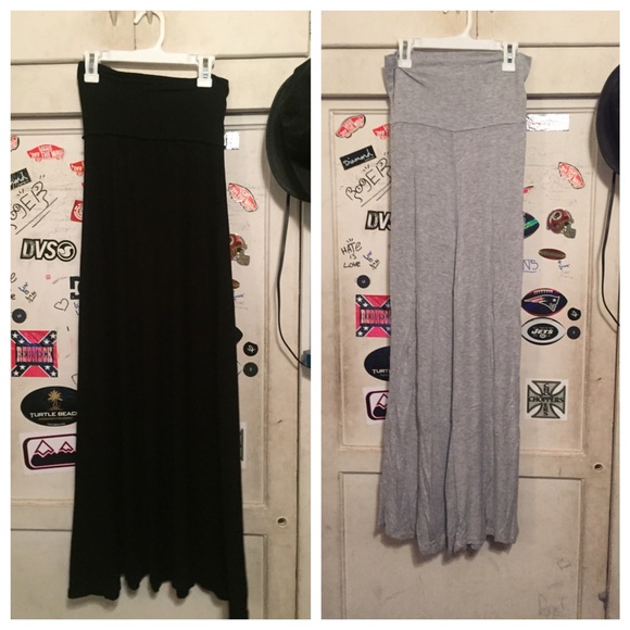 Two maxi skirts plaine color