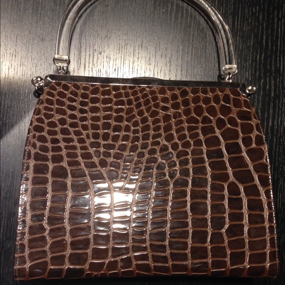 Crocodile Vintage Clutch
