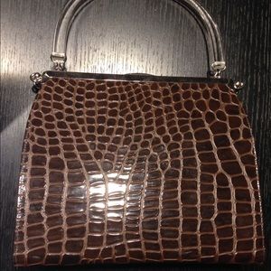 Crocodile Vintage Clutch