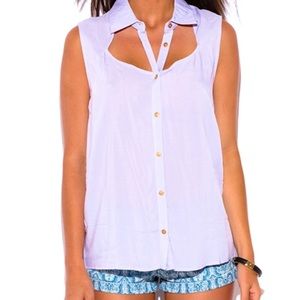 SOLD🚫 Lavender cut out top