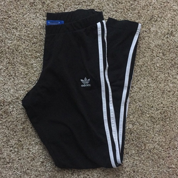 Brand new Adidas 3 stripe leggings