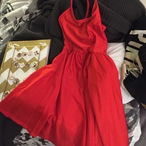Red Halter Dress