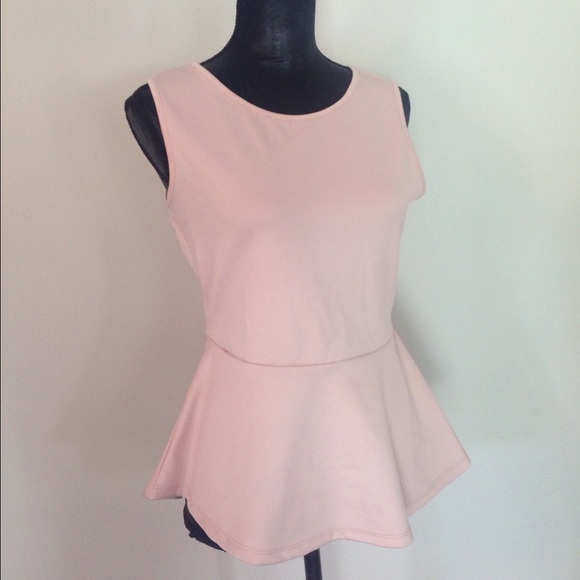 Forever 21 Blush Pink Peplum Top