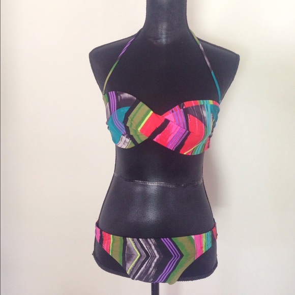 Multi-Color Bandeau Bikini