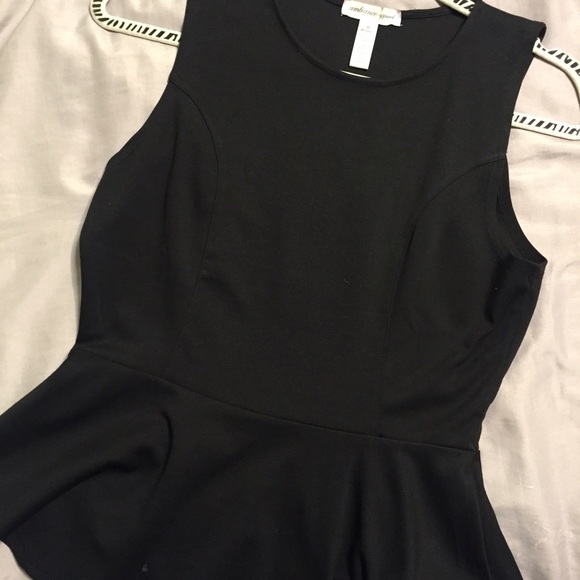 Black Peplum Tank