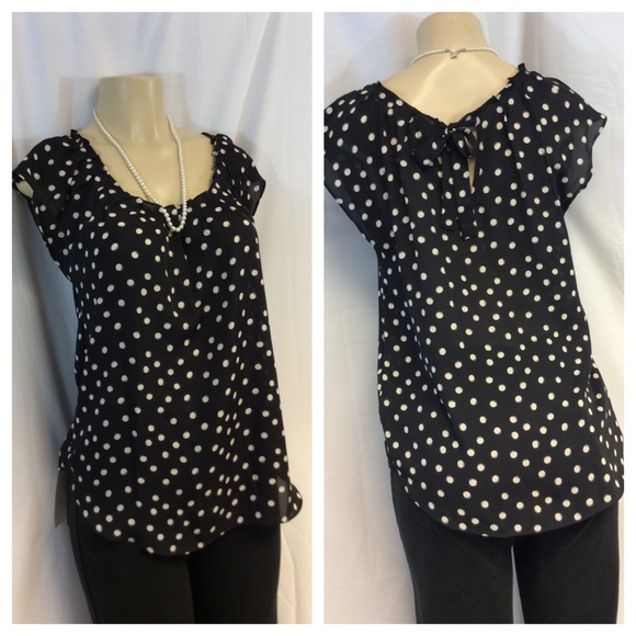 LAUREN CONRAD Polka Dot Top - Picture 4 of 4
