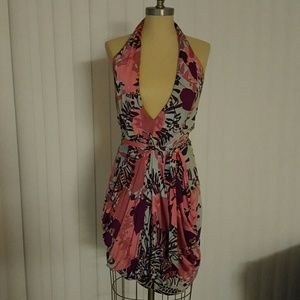 Marciano sexy plunging halter dress