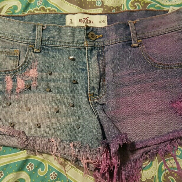 Hollister Studded Jean Shorts size 9 (w29)