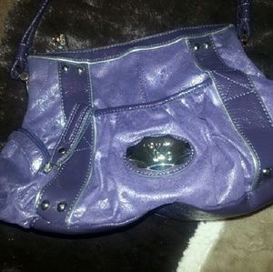 Kathy van Zealand purple handbag