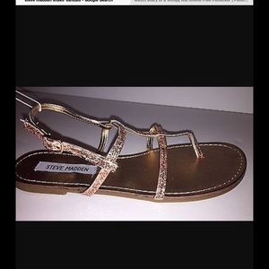 Steve Madden glittery sandals