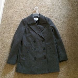 Gray pea coat