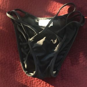 Black strappy bikini bottoms