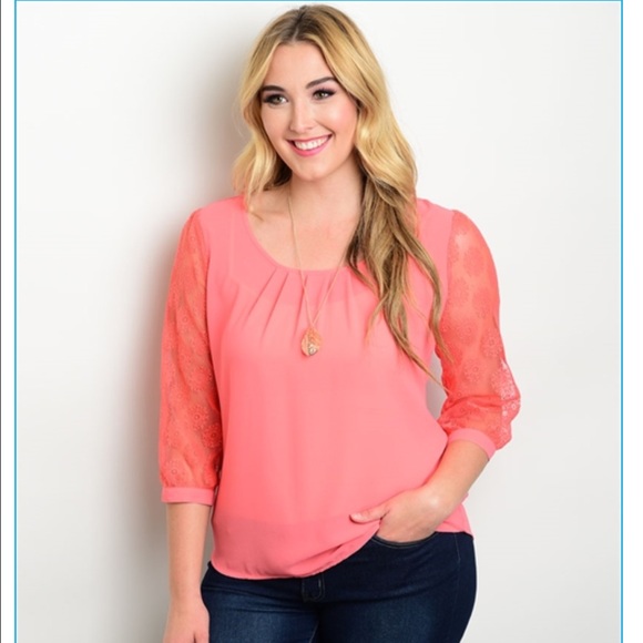 Coral Blouse