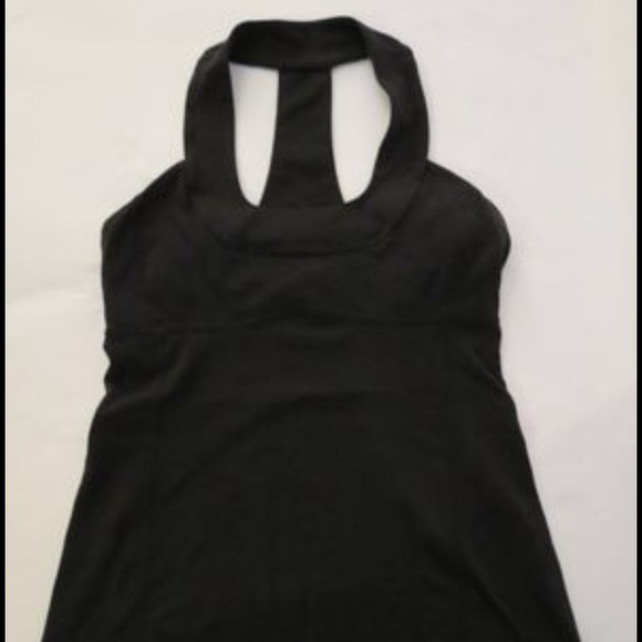 Lululemon black scoop neck tank EUC