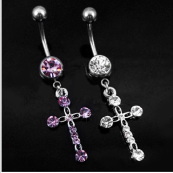 Cross Belly Ring