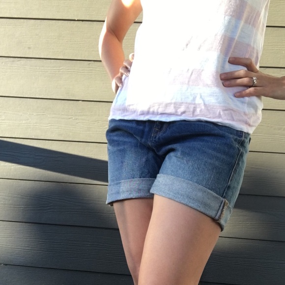 J. Crew denim shorts in faded indigo
