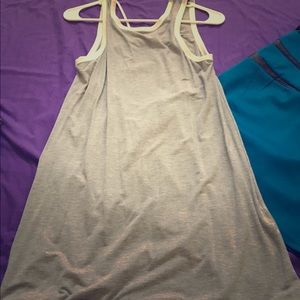 Never worn grey strappy back dress