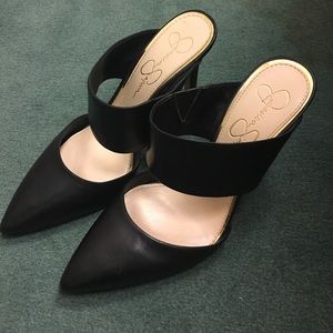 Jessica Simpson Chandra cut-out Mule heels