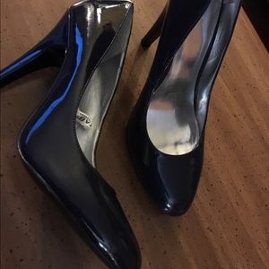 Shoes, high heels, navy blue, Massimo