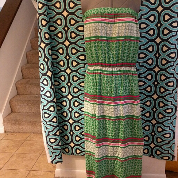 Strapless maxi dress