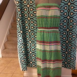 Strapless maxi dress