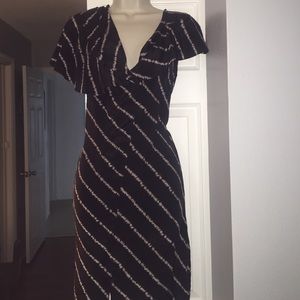 BCBG black silk dress