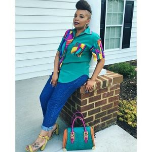 🚫SOLD🚫Vintage Multi-color Shirt