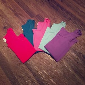Set of 5 J Crew tanks