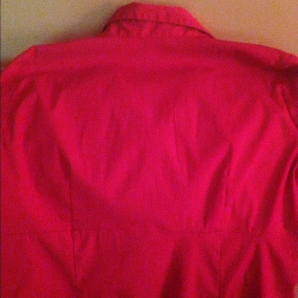 Fred David Christmas red long sleeved blouse. - Picture 3 of 3