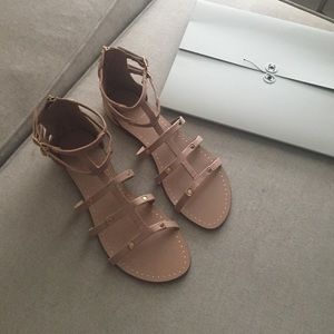 Italian leather gladiator sandals