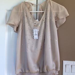 Shell color top from White House Black Market