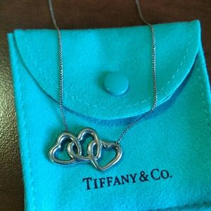 Tiffany & Co three heart necklace