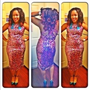 ASOS Midi Sequined Dress