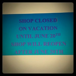 Shop closed