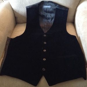 MADISON black velvet vest. Size 40