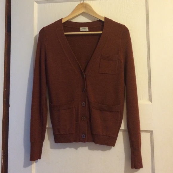 Madewell Pumpkin Cardigan