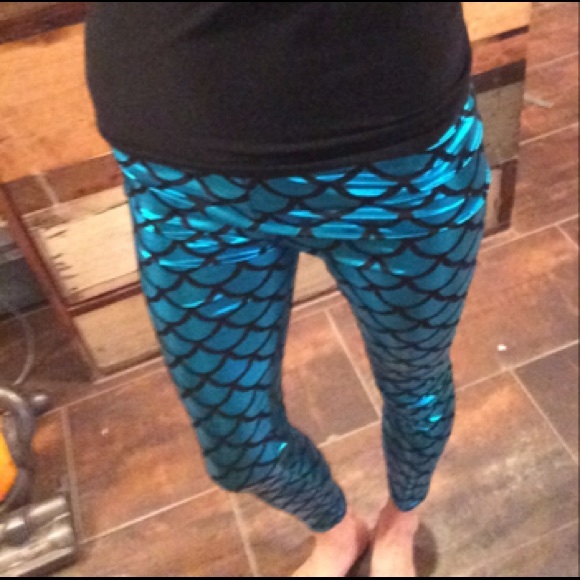 New Mermaid Print yoga/running/costume leggings