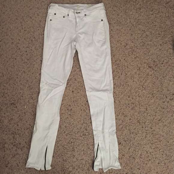 Rag and Bone white skinny jeans
