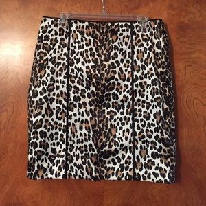 Soft and sexy leopard skirt from WHBM