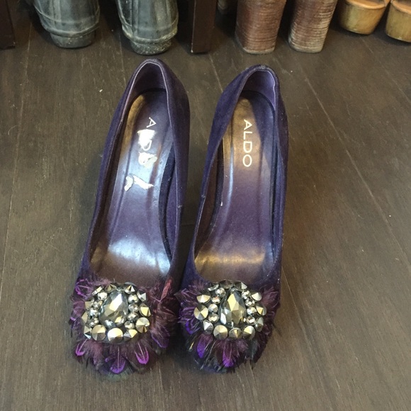 Aldo purple heels worn once