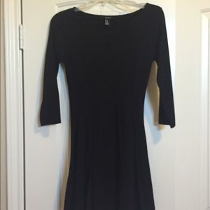 Black forever 21 fit and flare dress