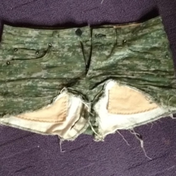 Rag & Bone camo shorts
