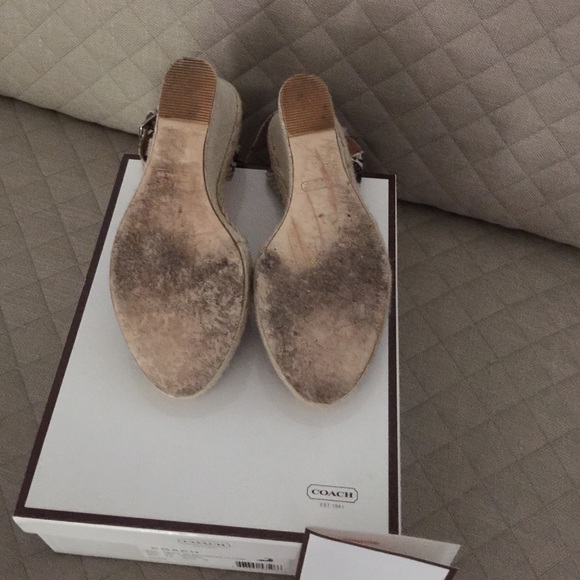 Coach "Helen" Printed Python Espadrilles Wedge - image 3