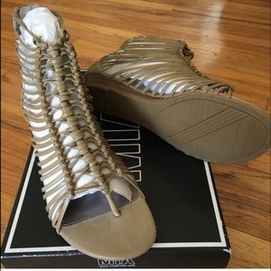 Brand New - Mia Ariel Nude Gladiators Size 7