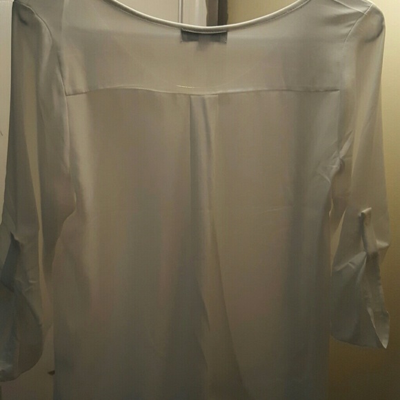 White Blouse with Gold Accent - Picture 4 of 4