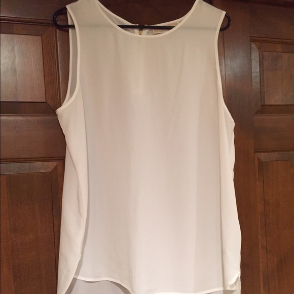 Michael Kors white sheet blouse tank
