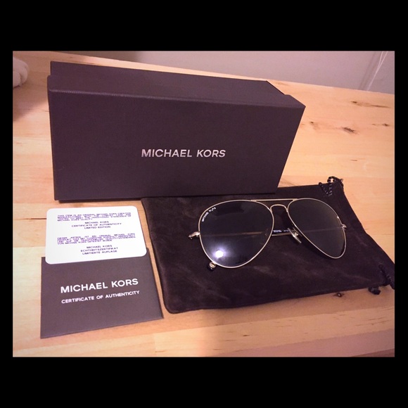 Michael Kors Limited Edition Aviator Sunglasses.