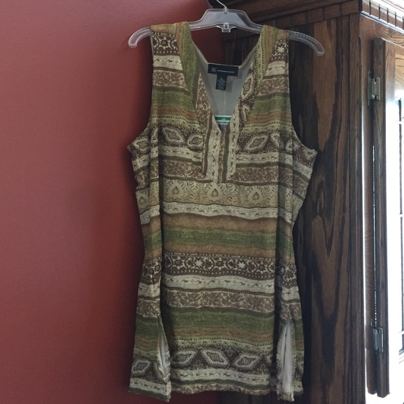 INC sleeveless blouse