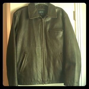 Mens Brown leather jacket