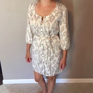 Express button up dress